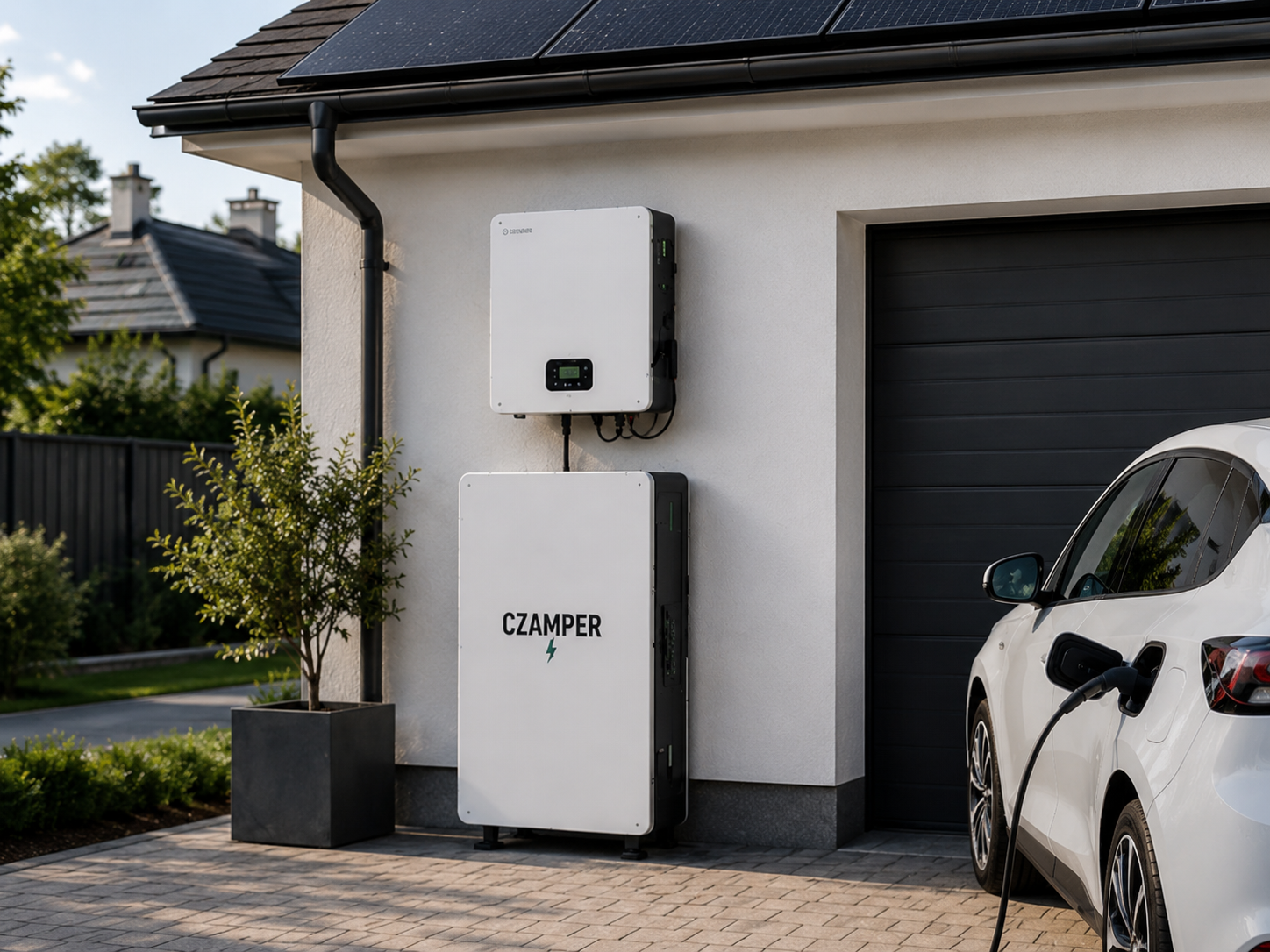 Domowy magazyn energii CzAmper z logo CZAMPER